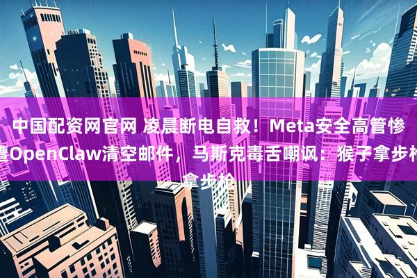 中国配资网官网 凌晨断电自救！Meta安全高管惨遭OpenClaw清空邮件，马斯克毒舌嘲讽：猴子拿步枪
